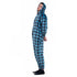 Snuggs Blanket Onesie Blue Checkered